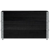VidaXL Pflanzgefäß 100x50 cm massives Kiefernholz schwarz