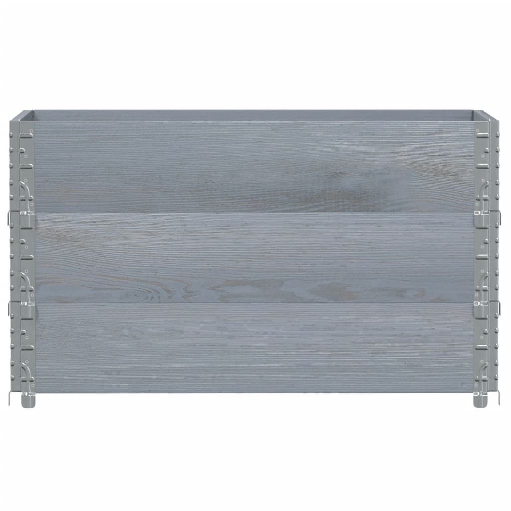 VidaXL Pflanzgefäß 100x50 cm massives Kiefernholz grau