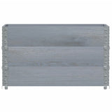 VidaXL Pflanzgefäß 100x50 cm massives Kiefernholz grau