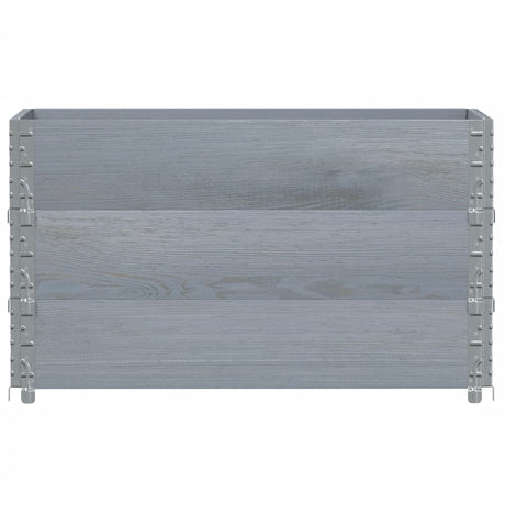VidaXL Pflanzgefäß 100x50 cm massives Kiefernholz grau