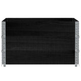 VidaXL Pflanzgefäß 100x100 cm massives Kiefernholz schwarz
