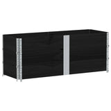 VidaXL Pflanzgefäß 150x50 cm massives Kiefernholz schwarz