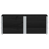 VidaXL Pflanzgefäß 150x50 cm massives Kiefernholz schwarz