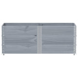 VidaXL Pflanzgefäß 150x50 cm massives Kiefernholz grau