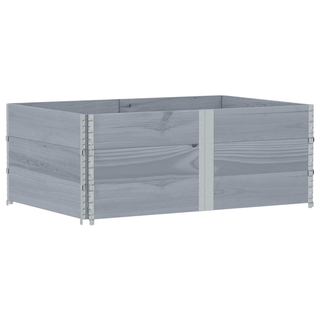 VidaXL Pflanzgefäß 150x100 cm massives Kiefernholz grau