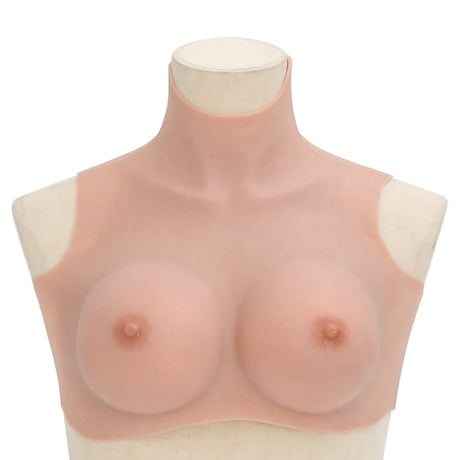 VidaXL Brustprothese D-Cup Silikon natur
