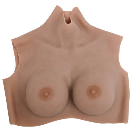 VidaXL Brustprothese D-Cup Silikon braun