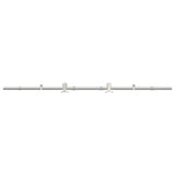 Vidaxx Schiebetürteile-Set 200 cm Edelstahl silberfarben