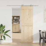 Vidaxx Schiebetürteile-Set 200 cm Edelstahl silberfarben