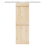 Vidaxx Schiebetürteile-Set 200 cm Edelstahl silberfarben