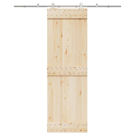 Vidaxx Schiebetürteile-Set 200 cm Edelstahl silberfarben