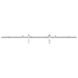 Vidaxx Schiebetürteile-Set 200 cm Edelstahl silberfarben