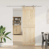 Vidaxx Schiebetürteile-Set 200 cm Edelstahl silberfarben