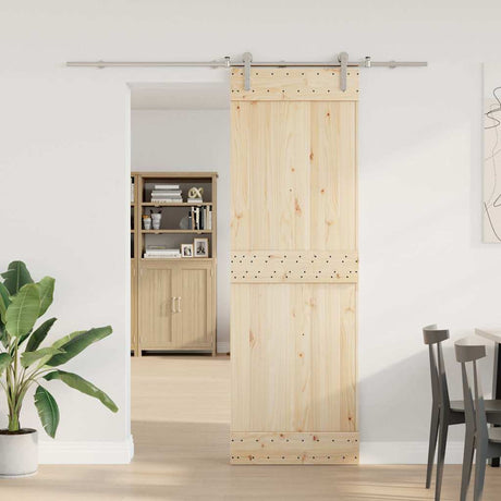 Vidaxx Schiebetürteile-Set 200 cm Edelstahl silberfarben