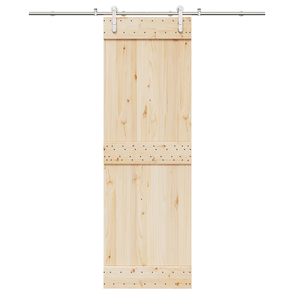 Vidaxx Schiebetürteile-Set 200 cm Edelstahl silberfarben