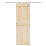 Vidaxx Schiebetürteile-Set 200 cm Edelstahl silberfarben