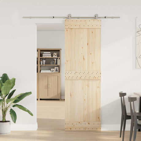 Vidaxx Schiebetürteile-Set 183 cm Edelstahl silberfarben