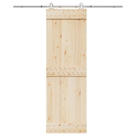 Vidaxx Schiebetürteile-Set 183 cm Edelstahl silberfarben