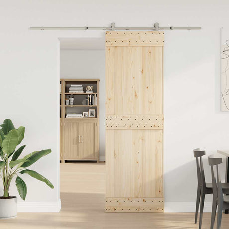 Vidaxx Schiebetürteile-Set 200 cm Edelstahl silberfarben