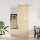 Vidaxx Schiebetürteile-Set 183 cm Edelstahl silberfarben