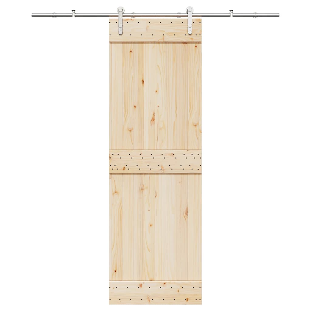 Vidaxx Schiebetürteile-Set 183 cm Edelstahl silberfarben