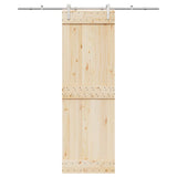 Vidaxx Schiebetürteile-Set 183 cm Edelstahl silberfarben