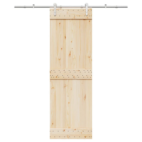 Vidaxx Schiebetürteile-Set 183 cm Edelstahl silberfarben