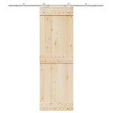 Vidaxx Schiebetürteile-Set 200 cm Edelstahl silberfarben