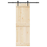 Vidaxxl Box mit Teilen für Schiebetür 152,5 cm Stahl schwarz