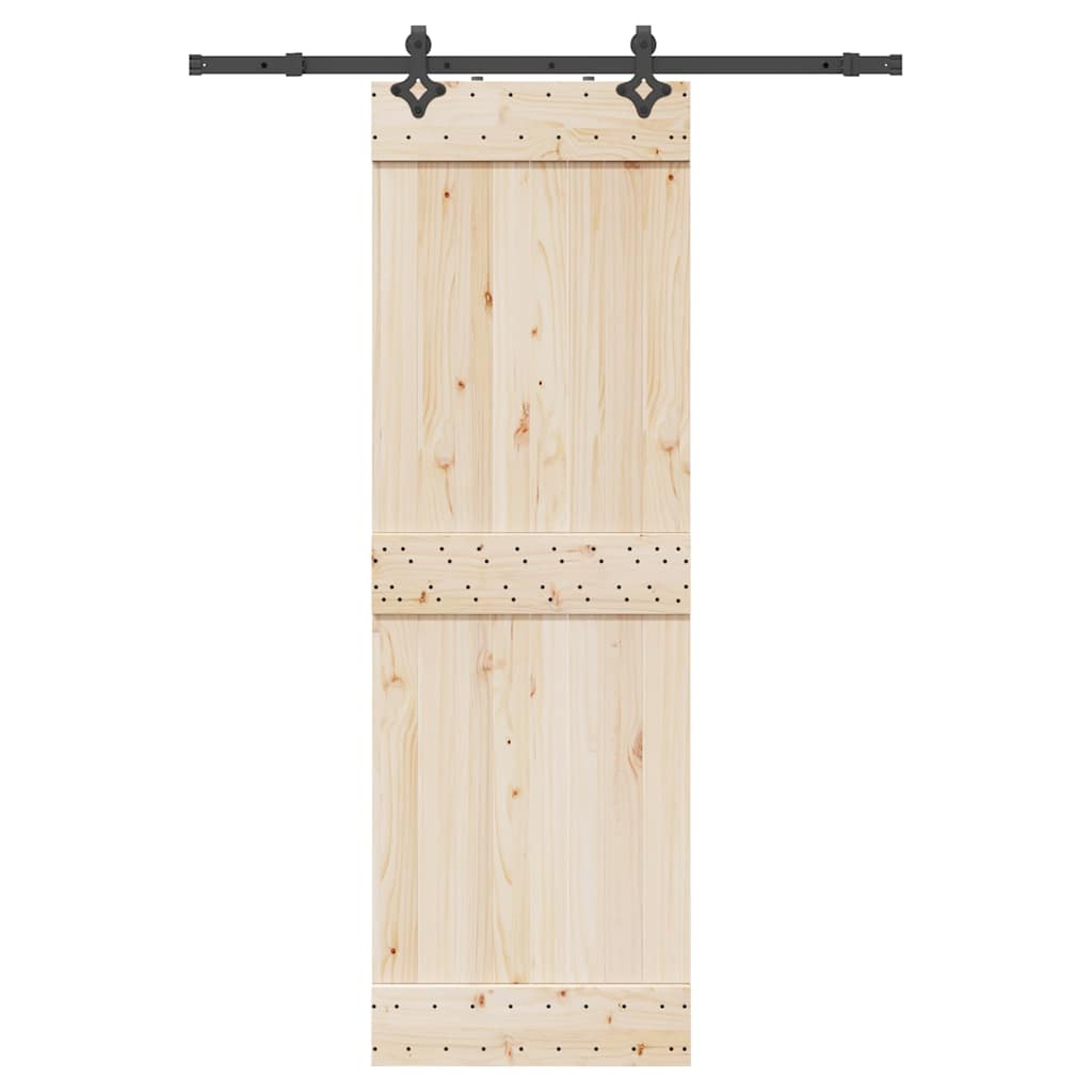Vidaxxl Box mit Teilen für Schiebetür 152,5 cm Stahl schwarz