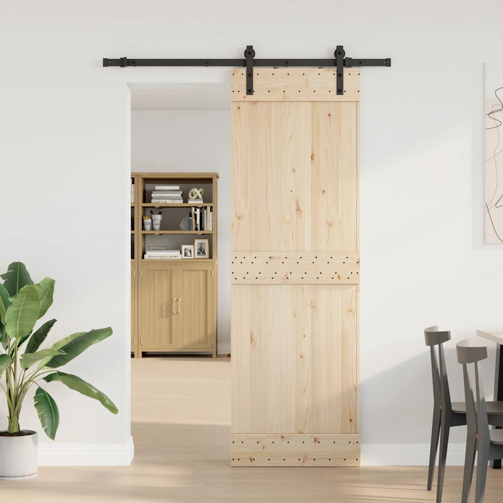 Vidaxxl Box mit Teilen für Schiebetür 152,5 cm Stahl schwarz
