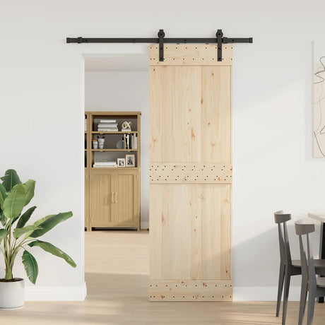 Vidaxxl Box mit Teilen für Schiebetür 152,5 cm Stahl schwarz