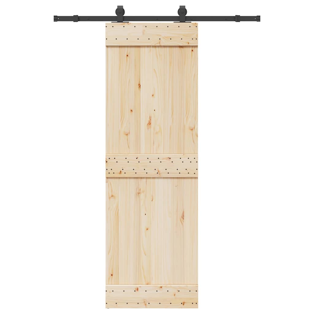 Vidaxxl Box mit Teilen für Schiebetür 152,5 cm Stahl schwarz