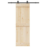 Vidaxxl Box mit Teilen für Schiebetür 152,5 cm Stahl schwarz
