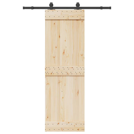 Vidaxxl Box mit Teilen für Schiebetür 152,5 cm Stahl schwarz