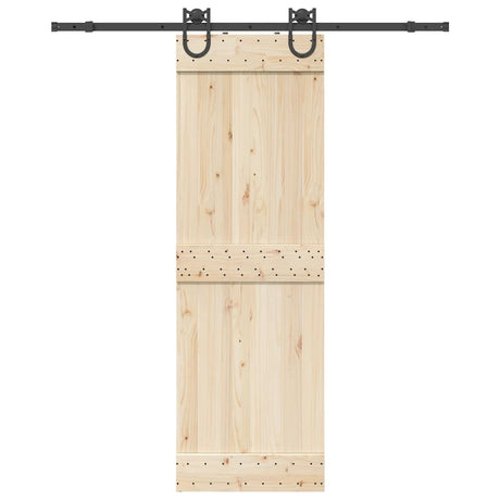 Vidaxxl Box mit Teilen für Schiebetür 183 cm Stahl schwarz