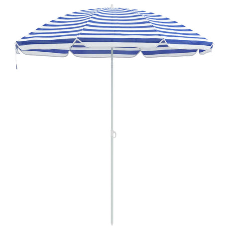 VidaXL Strandschirm Blau und Weiß 263 x 263 x 272 cm