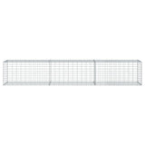 VidaXL Gabione 300x50x50 cm verzinktes Eisen silberfarben