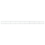 VidaXL Gabione 900x50x50 cm verzinktes Eisen silberfarben