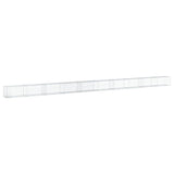 VidaXL Gabione 1000x50x50 cm verzinktes Eisen silberfarben