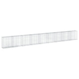 VidaXL Gabione 900x50x100 cm verzinktes Eisen silberfarben