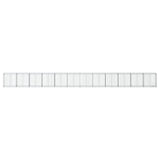 VidaXL Gabione 1200x50x100 cm verzinktes Eisen silberfarben