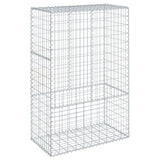 VidaXL Gabione 100x50x150 cm verzinktes Eisen silberfarben