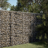 VidaXL Gabione 100x50x150 cm verzinktes Eisen silberfarben