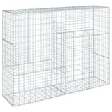 VidaXL Gabione 200x50x150 cm verzinktes Eisen silberfarben