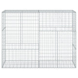VidaXL Gabione 200x50x150 cm verzinktes Eisen silberfarben