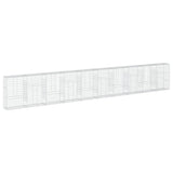 VidaXL Gabione 1000x50x150 cm verzinktes Eisen silberfarben