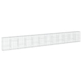 VidaXL Gabione 1200x50x150 cm verzinktes Eisen silberfarben