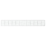 VidaXL Gabione 1200x50x150 cm verzinktes Eisen silberfarben