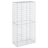 Vidaxx Gabione 100x50x200 cm verzinktes Eisen silberfarben